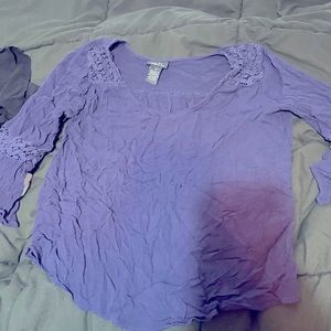 Light blue lace tunic